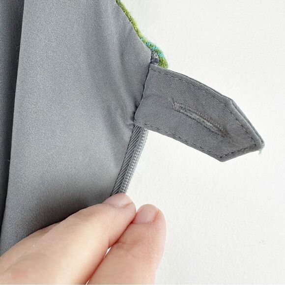 J. Jill Skirt Plaid Wool Blend Wrap Fringe Gray Green Blue Fall Womens 16 - Picture 12 of 13